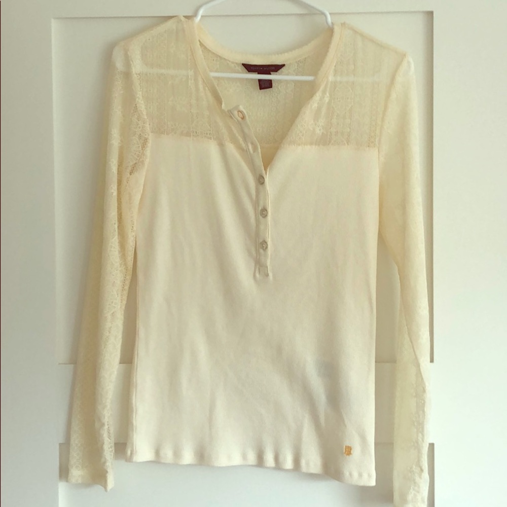 Lacy long sleeve shirt
